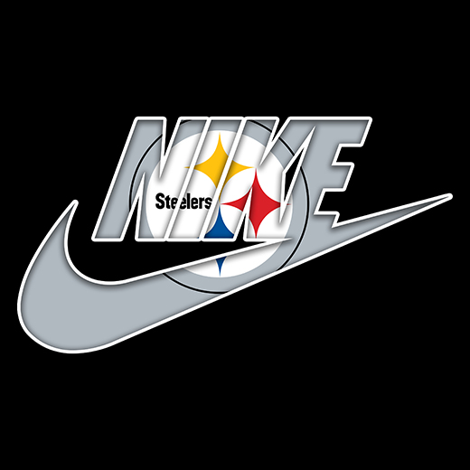 Pittsburgh Steelers Nike logo iron on paper